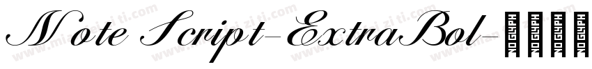 Note Script-ExtraBol字体转换